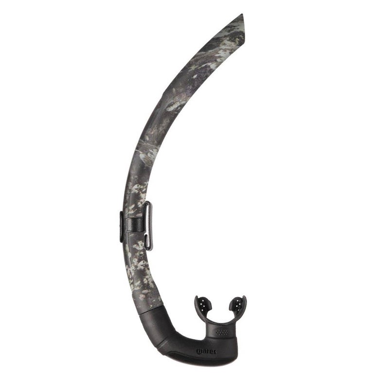 Mares أنبوب تنفس مزدوج من مايرز للغوص، الغطس، الغوص الحر، صيد السمك مع فم مصنوع من السيليكون المضاد للحساسية، تمويه - Image 1